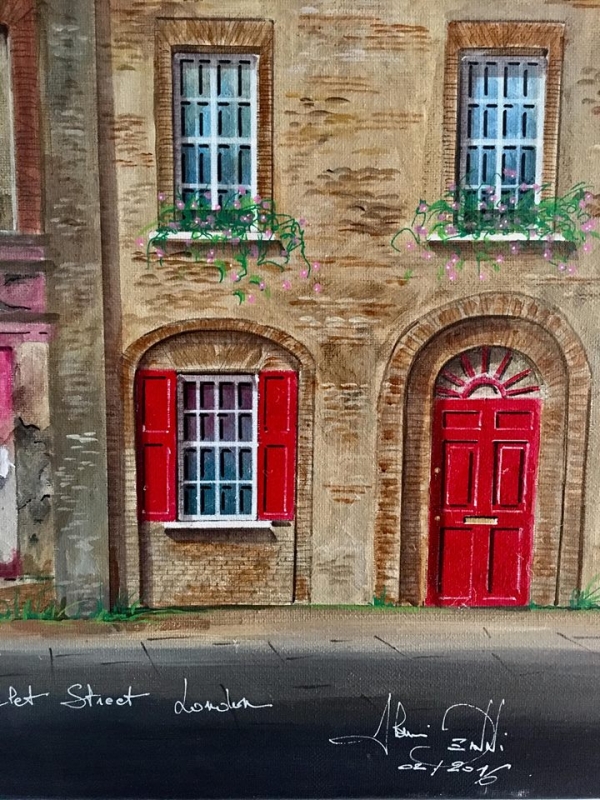 Extrait de toile : 4 Princelet street à Londres