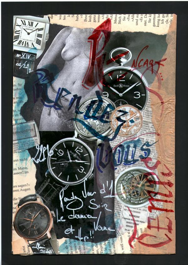 Calligraphie & Collages n°14 .                                      février 2012 .